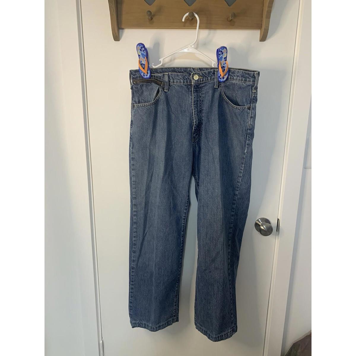 Polo Jeans Co. Ralph Lauren Norfolk Jean W35/L27 Rise 12" Vintage Mexico Leather